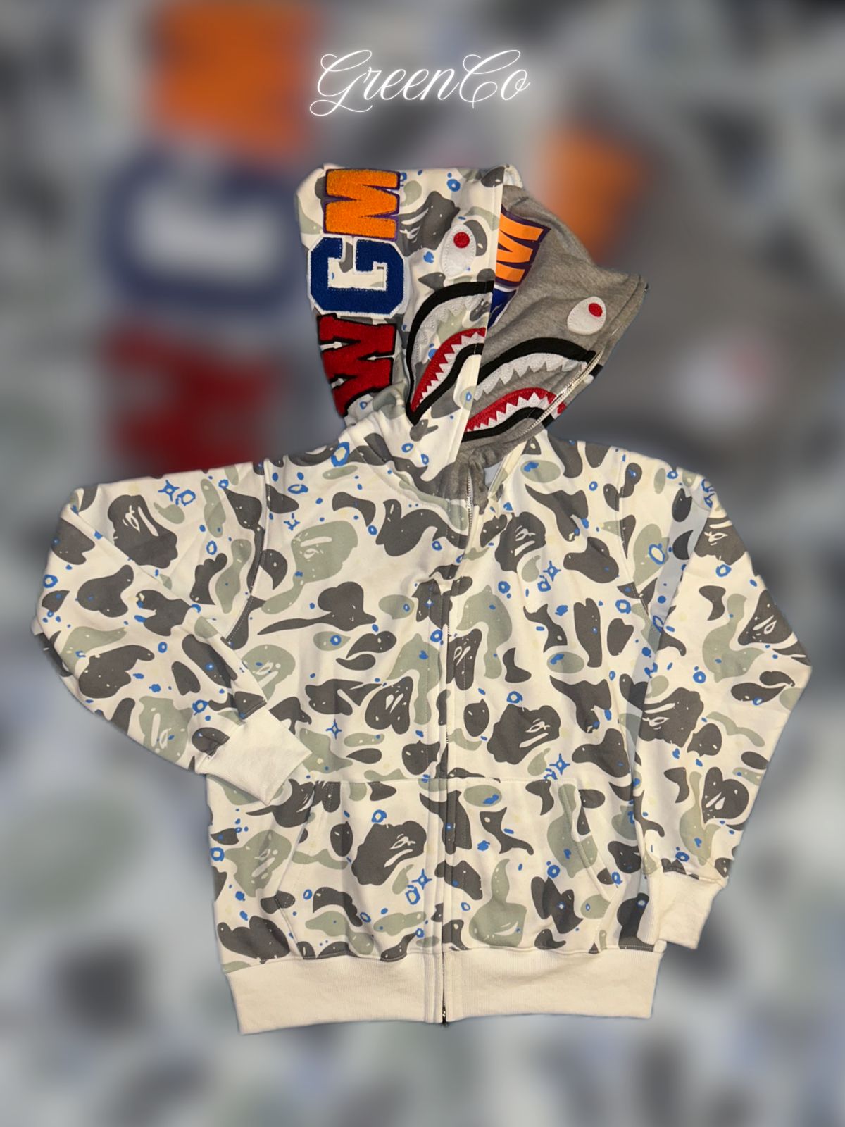 BAPE Space Capucha Doble🦈⭐️